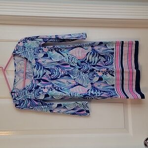 LILLY PULITZER HOLLY TUNIC DRESS BREAKWATER XXS XX SMALL
